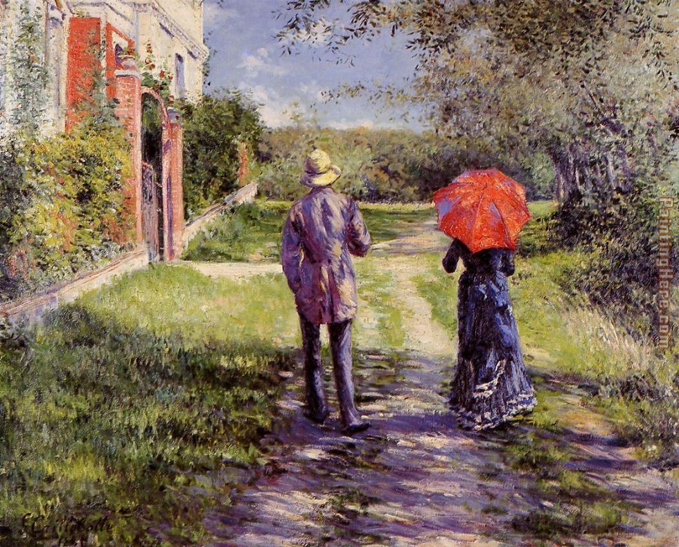 Gustave Caillebotte Rising Road